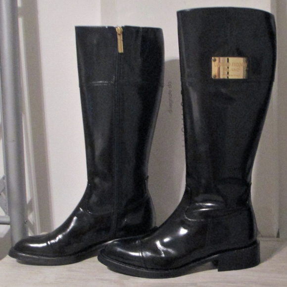 Luciano Padovan: Black Patent Boots, EU 36/US 6 - Picture 2 of 8